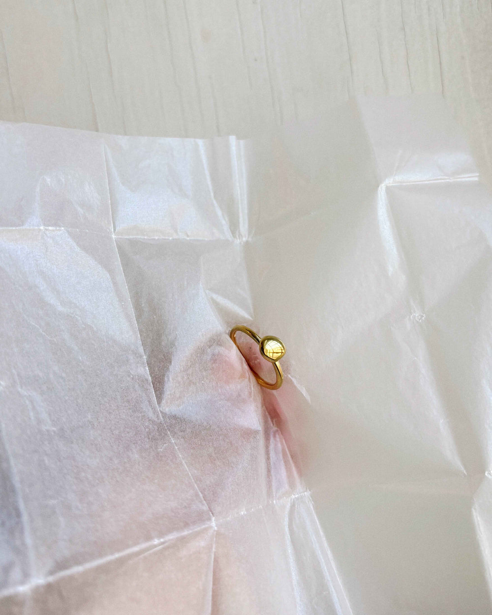BARE RING GOLD PLATED