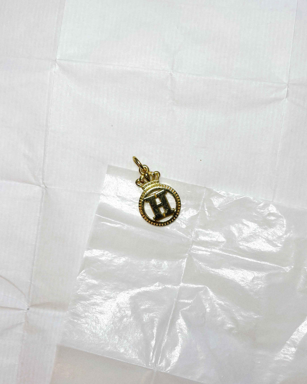 CROWN LETTER GOLD PLATED
