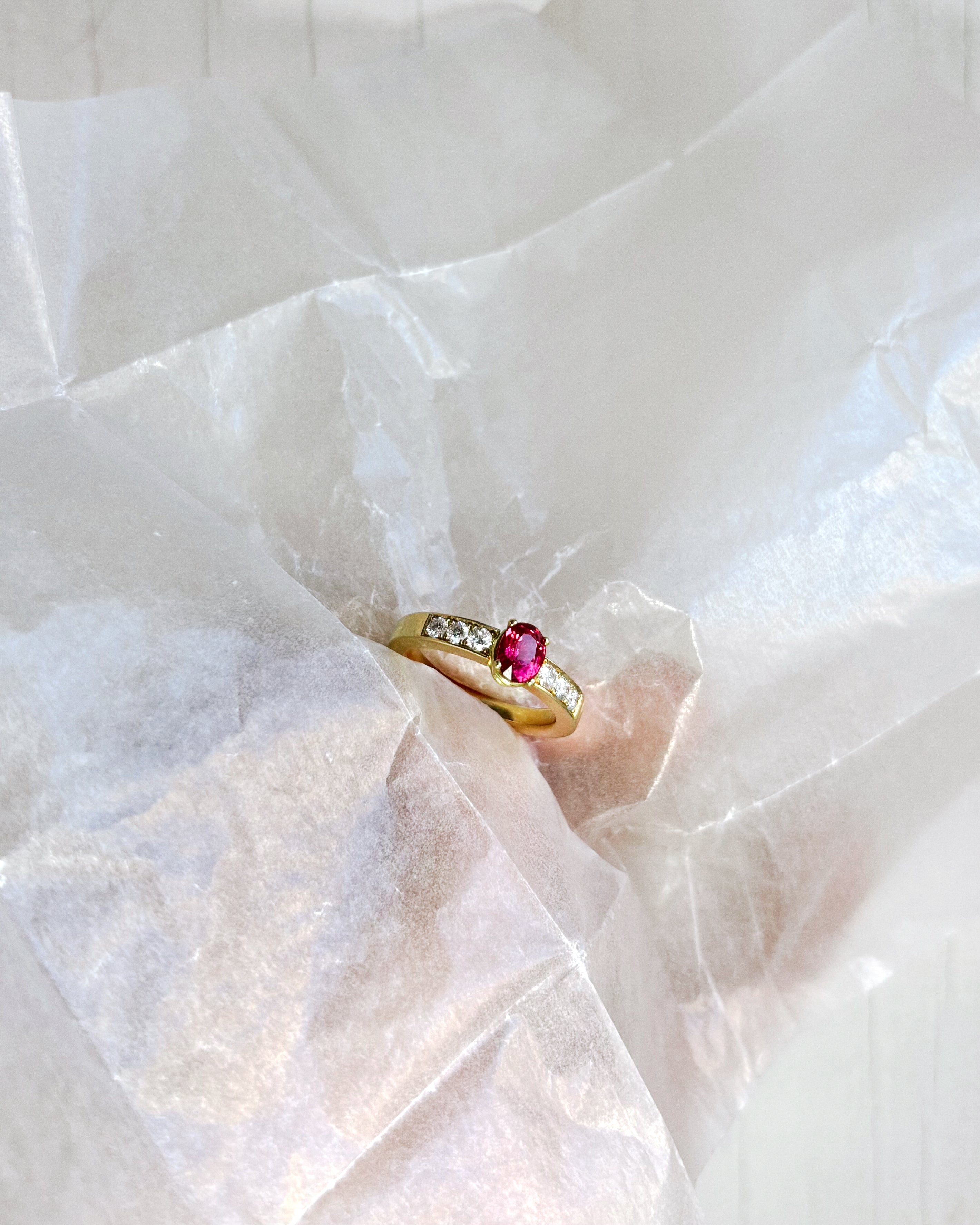 PINK SPINEL RING