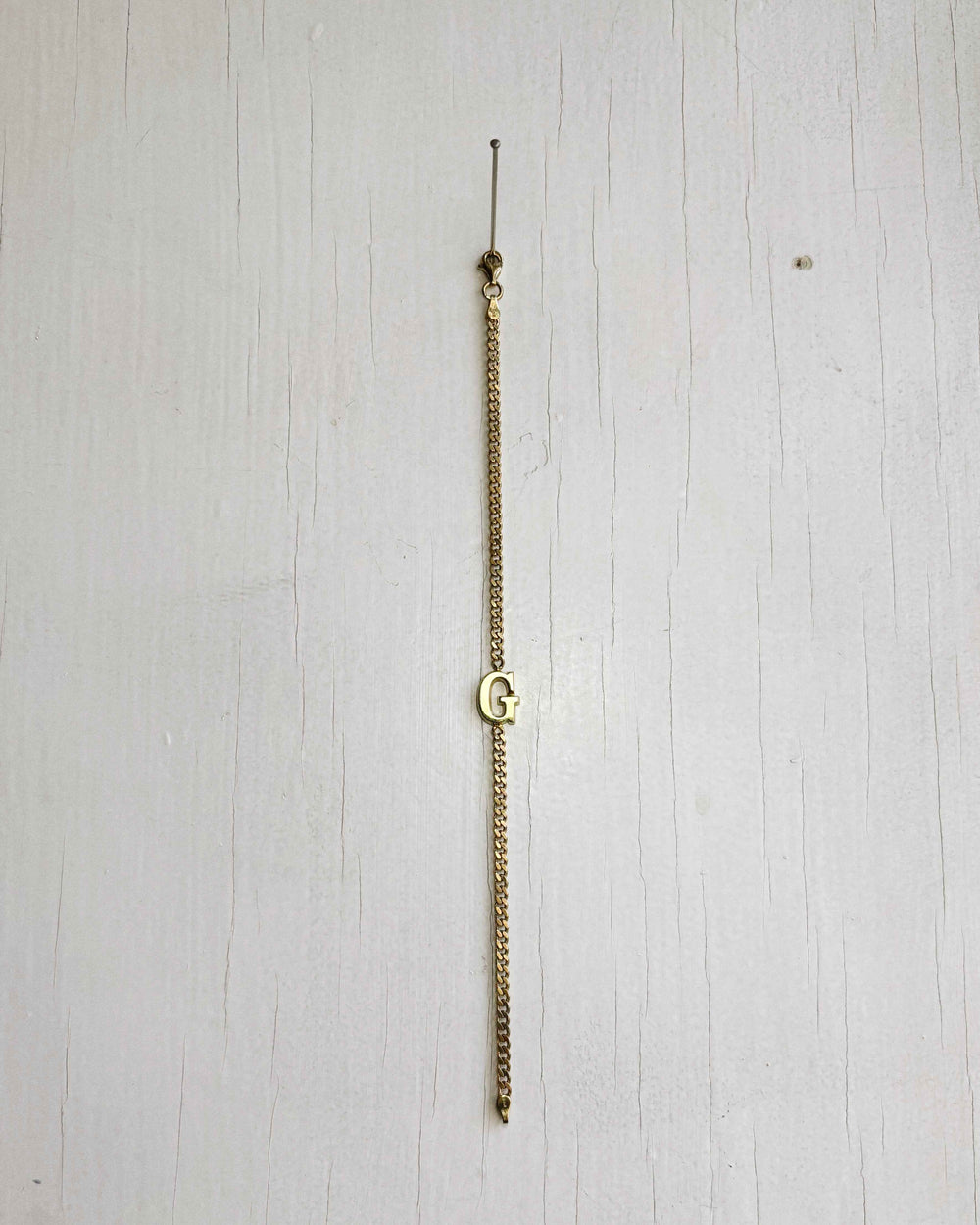 LETTER BRACELET GOLD PLATED