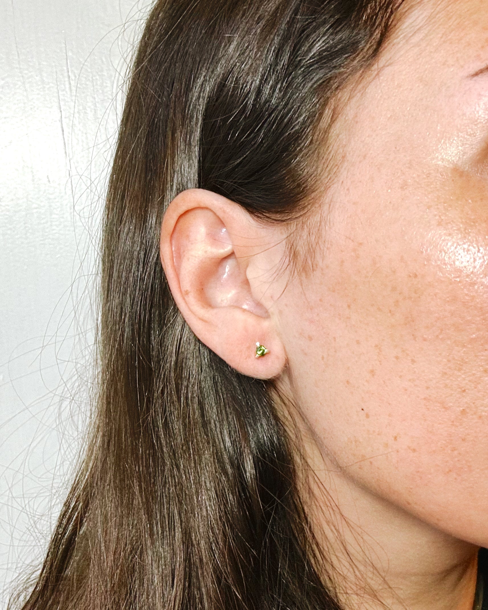 DEMANTOID THREE EAR STUDS