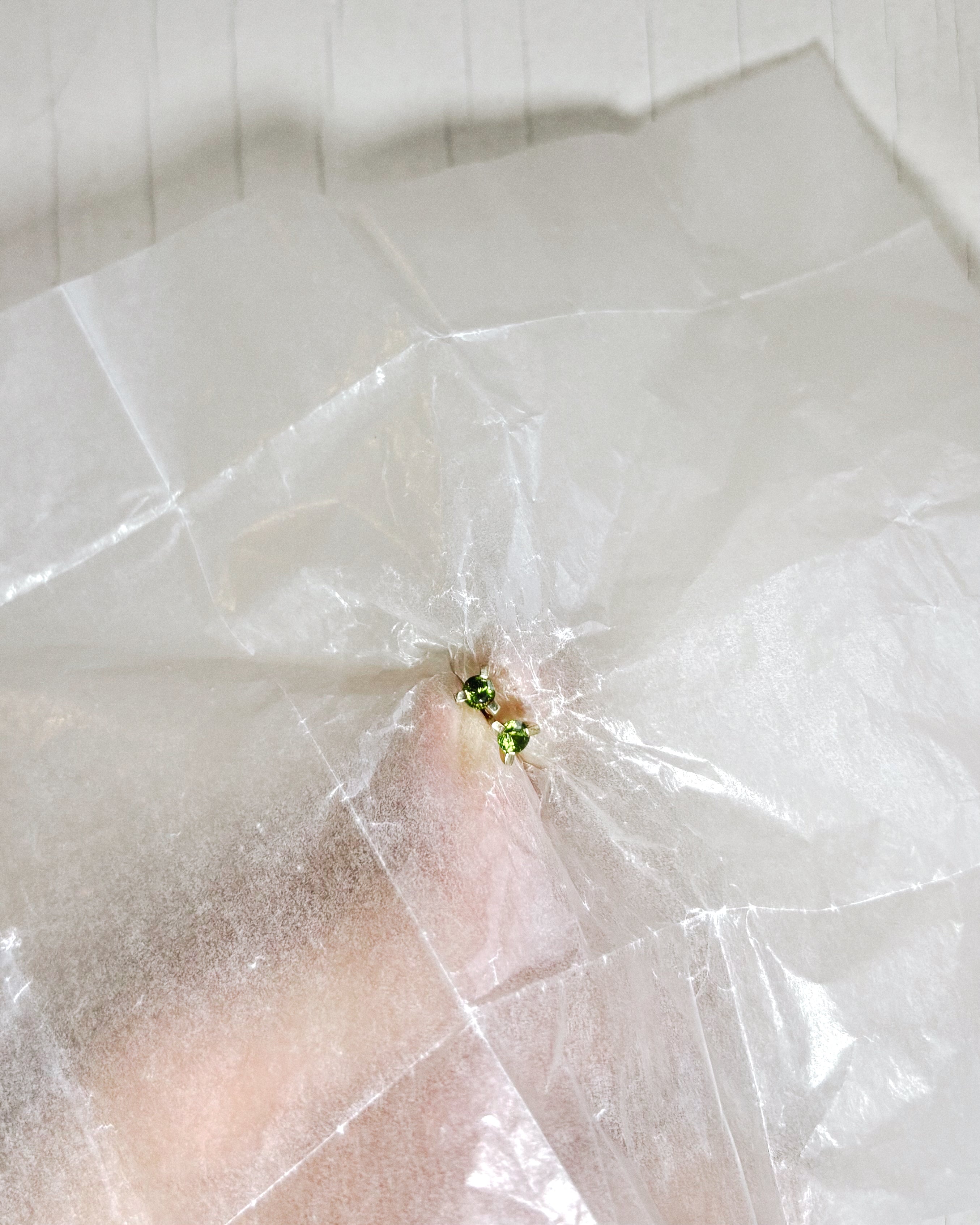 DEMANTOID THREE EAR STUDS