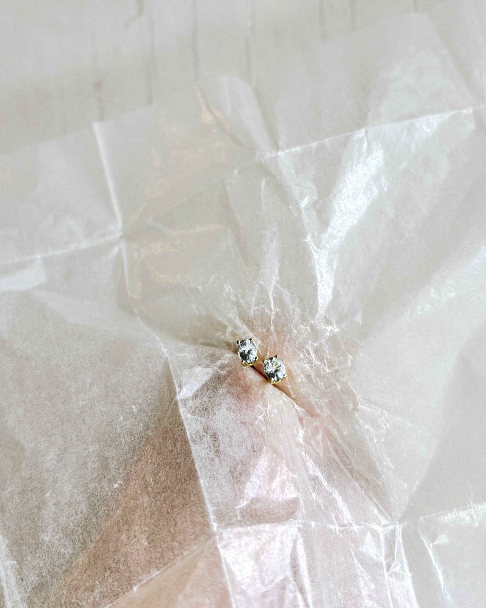 OVAL SAPPHIRE EAR STUDS