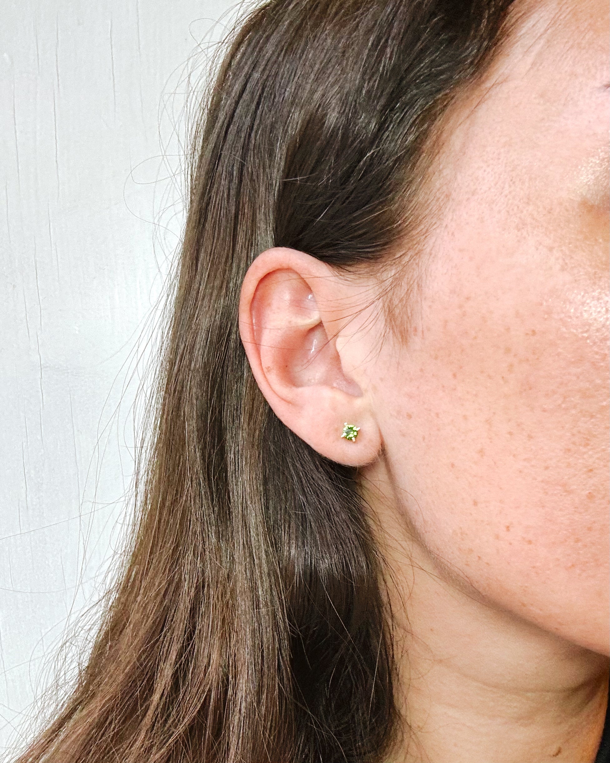 TOURMALINE EAR STUDS