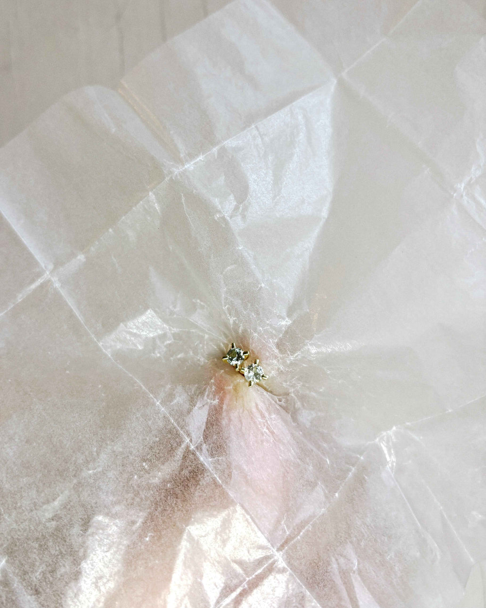 LIGHT BLUE SAPPHIRE EAR STUDS