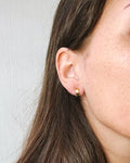 SQUARE CREOLE SMALL GOLD PLATED