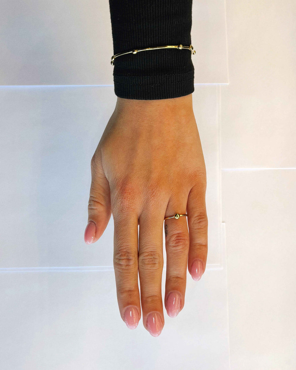 BARE RING SMALL GOLD PLATED