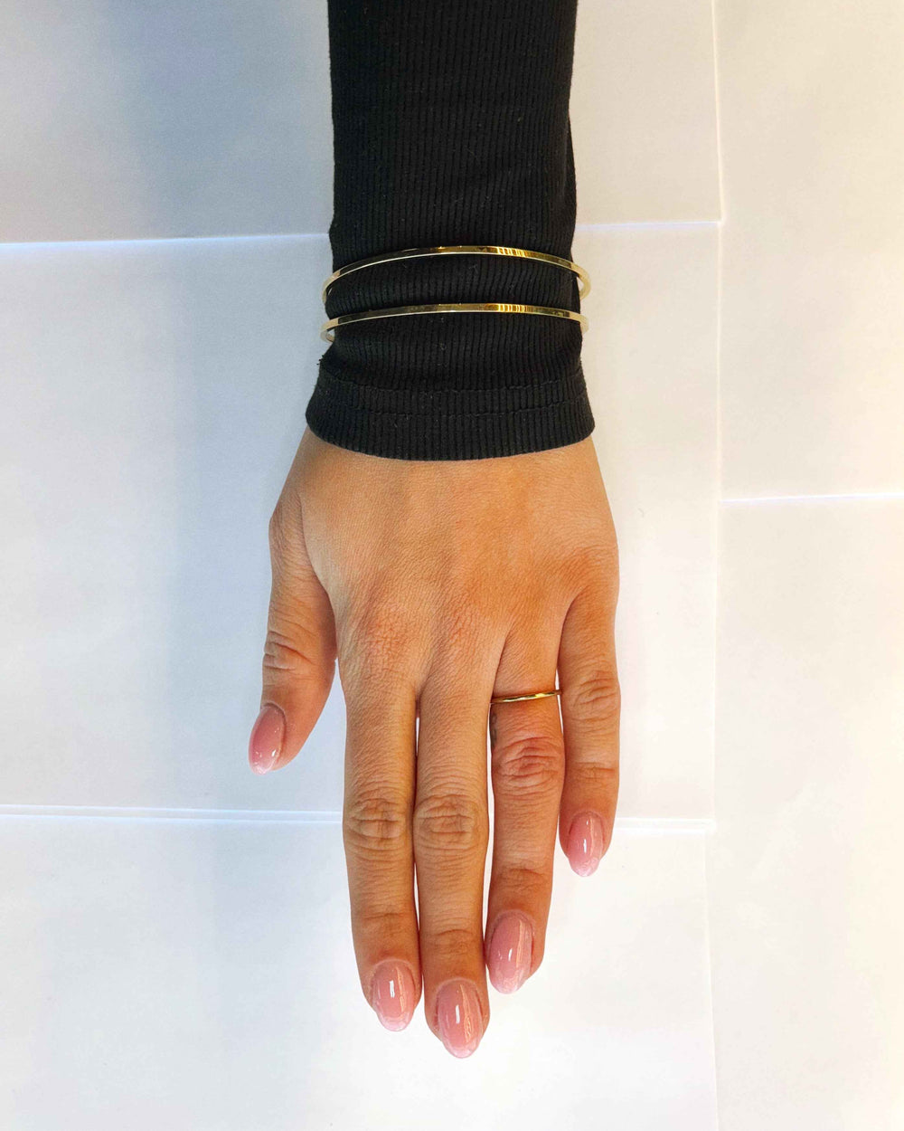 SILVER BANGLE GOLD PLATED