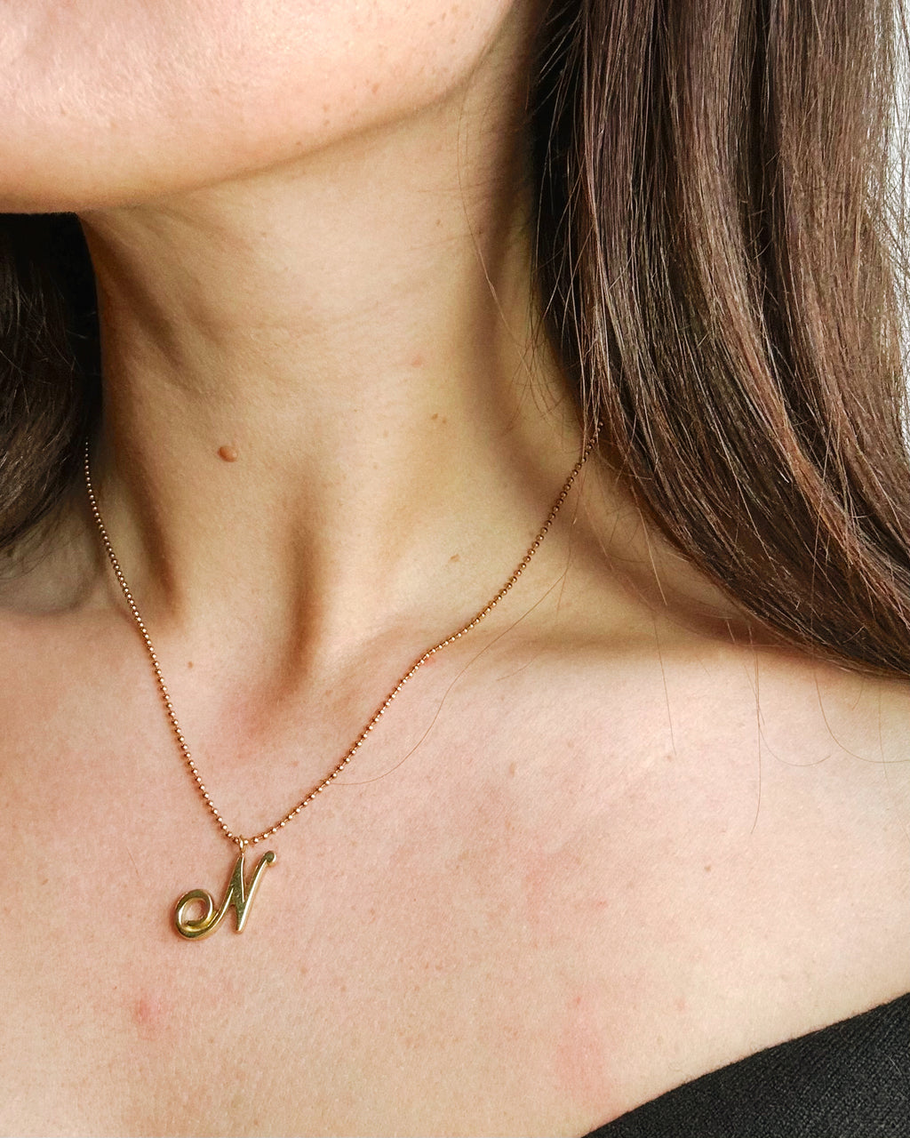 ROMANTIC INITIALS GOLD PLATED
