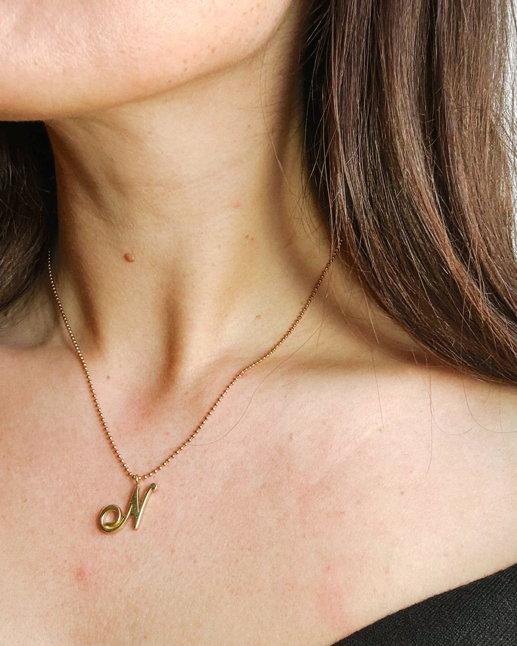 ROMANTIC INITIALS GOLD PLATED
