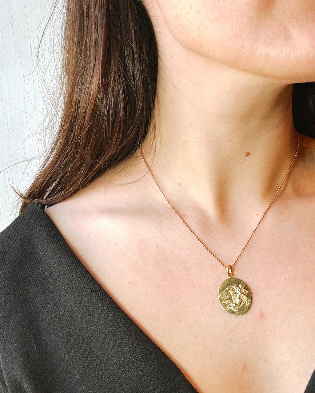 ANGEL PENDANT GOLD PLATED