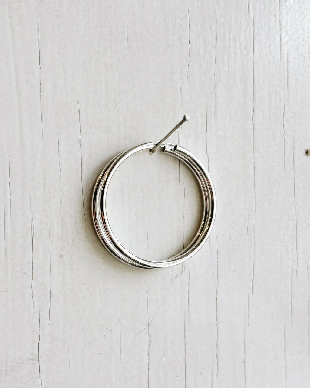 CHUNKY XLARGE CREOLE SILVER