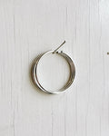 Sølv creole hoop chunky stor xlarge xl størrelse fra hilbert københavn