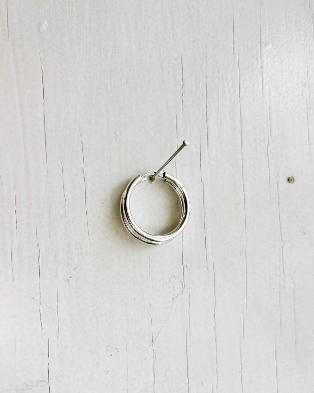 CHUNKY MEDIUM CREOLE SILVER