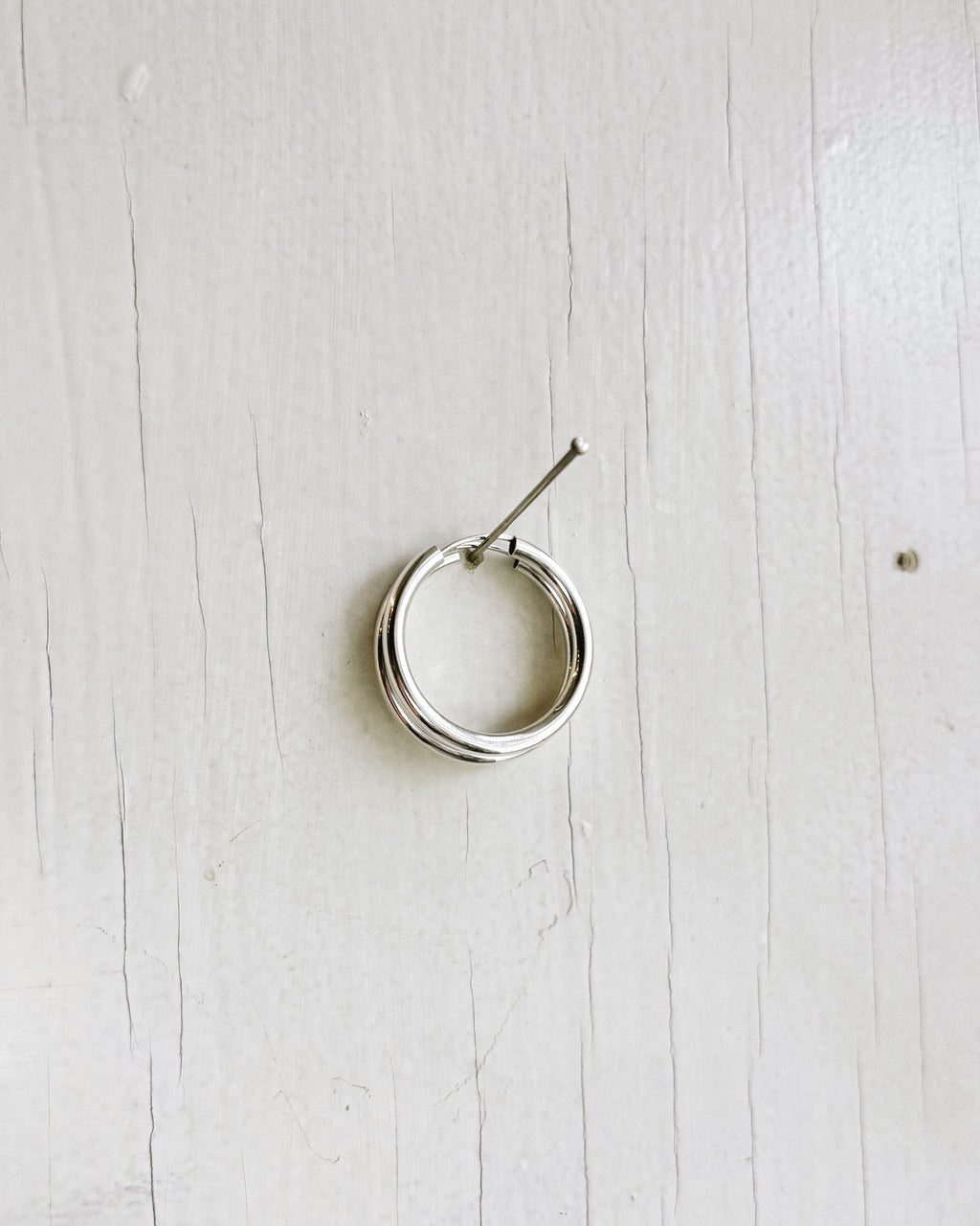 CHUNKY MEDIUM CREOLE SILVER