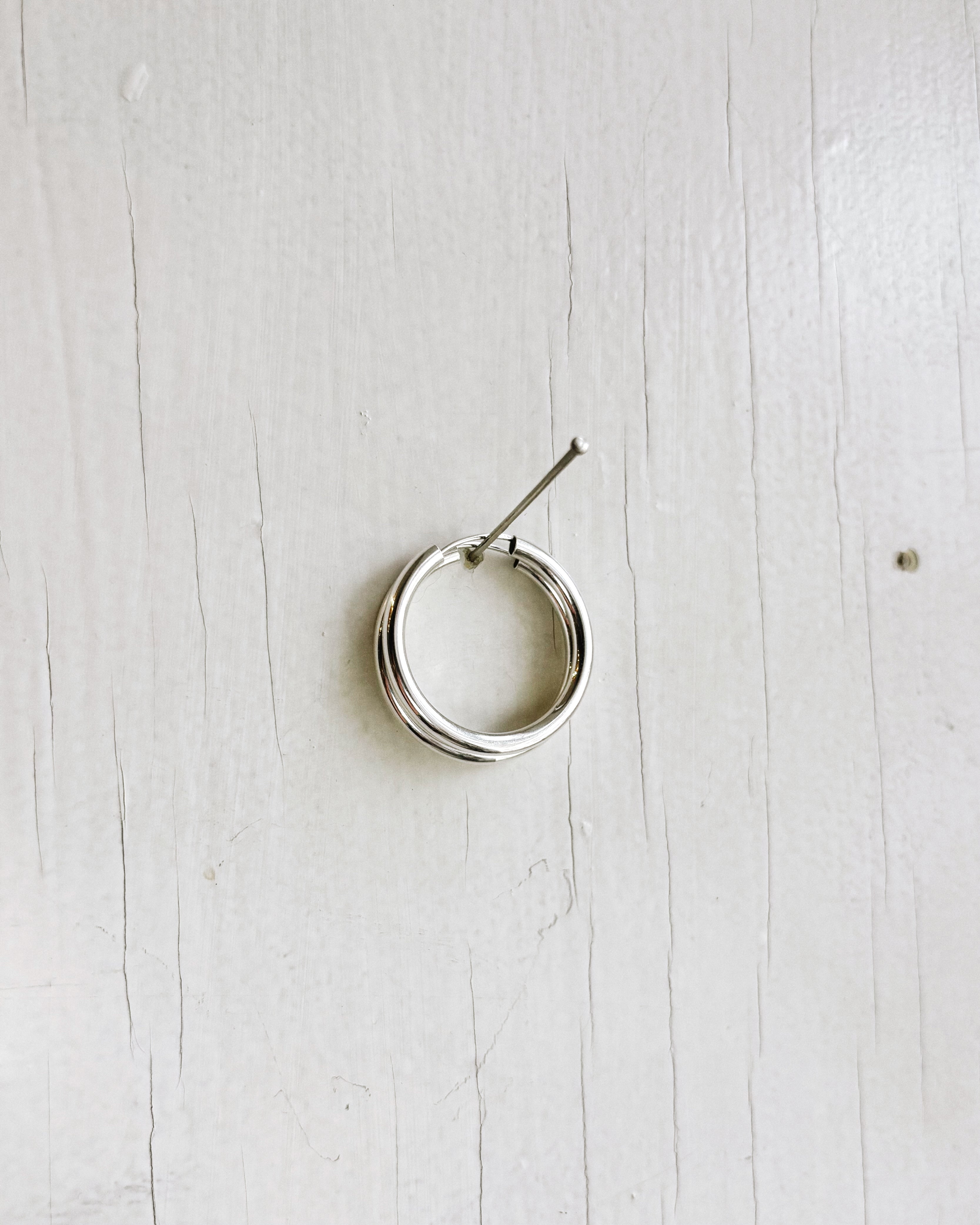 CHUNKY MEDIUM CREOLE SILVER